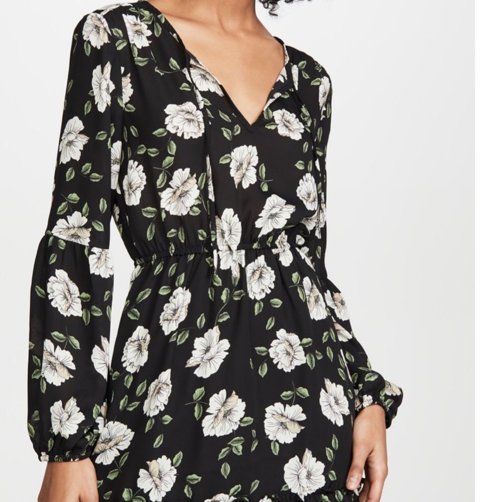 Jack by BB Dakota Florally Known As Black Dress